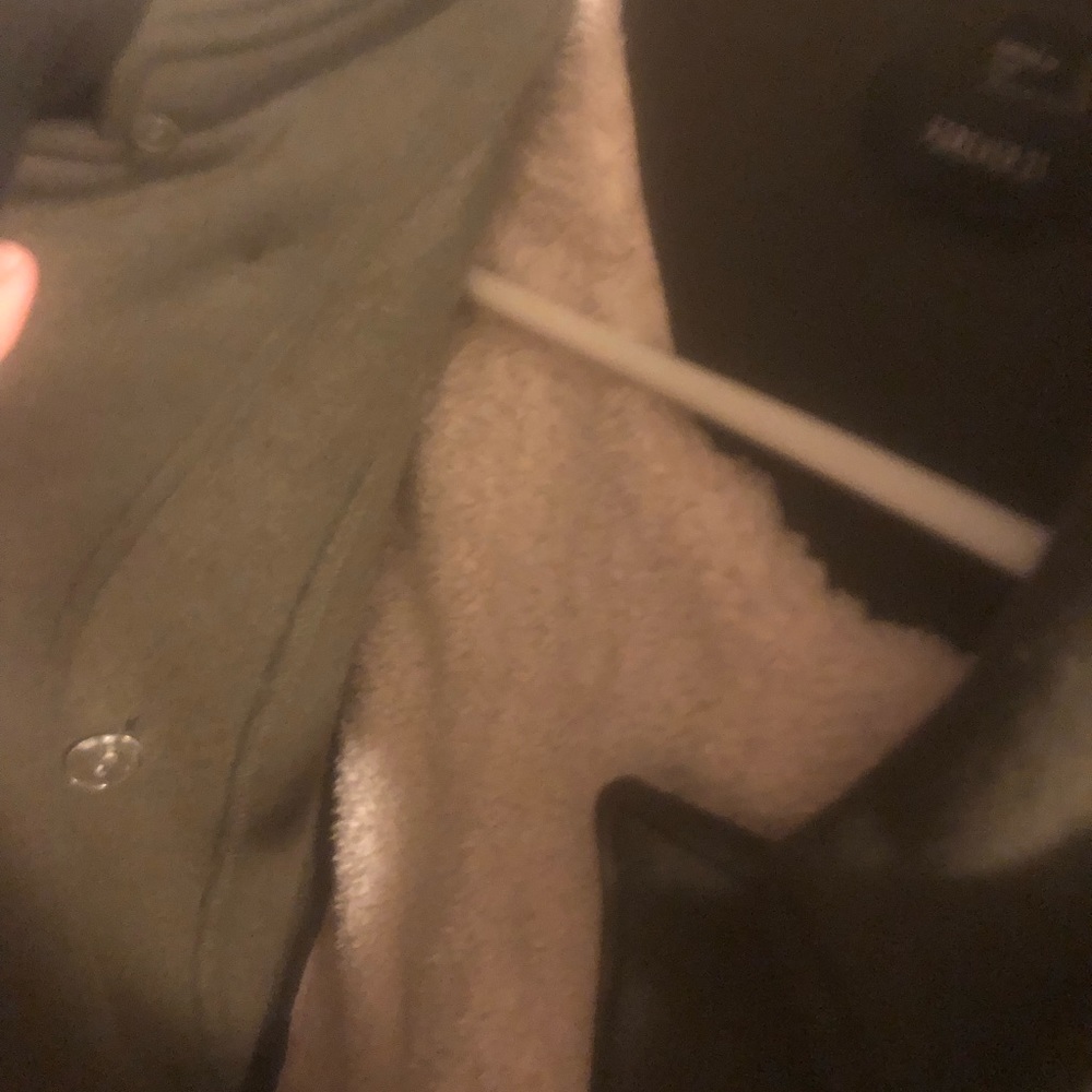 Green fuzzy coat - Picture 2 of 2